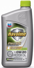 Объем 0,946л. CHEVRON Havoline Pro DS Full Synthetic 0W-20 - 223501482