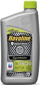 Объем 0,946л. CHEVRON Havoline Synthetic Blend 0W-20 - 223389729
