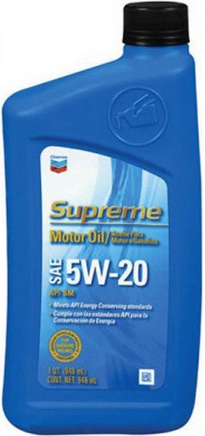 Объем 0,946л. CHEVRON Supreme Motor Oil 5W-20 - 220135721 - Автомобильные жидкости. Розница и оптом, масла и антифризы - KarPar Артикул: 220135721. PATRIOT.
