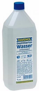 Дистиллированная вода RAVENOL destilliertes Wasser - 1360010-001-01-000 Объем 1л.