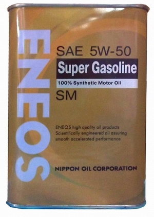Объем 0,946л. ENEOS Super Gasoline Synthetic 5W-50 - 8801252021230 - Автомобильные жидкости. Розница и оптом, масла и антифризы - KarPar Артикул: 8801252021230. PATRIOT.