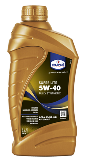 Объем 1л. EUROL Super Lite 5W-40 - E1000921L - Автомобильные жидкости. Розница и оптом, масла и антифризы - KarPar Артикул: E1000921L. PATRIOT.