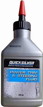 Гидравлическая жидкость QUICKSILVER Power Trim and Steering Fluid - 92-858074QB1 	В наличии Объем 0,24л.