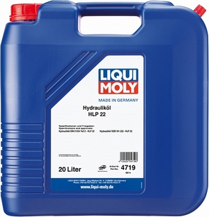 Объем 20л. Гидравлическое масло LIQUI MOLY Hydraulikoil HLP 22 - 4719 - Автомобильные жидкости. Розница и оптом, масла и антифризы - KarPar Артикул: 4719. PATRIOT.