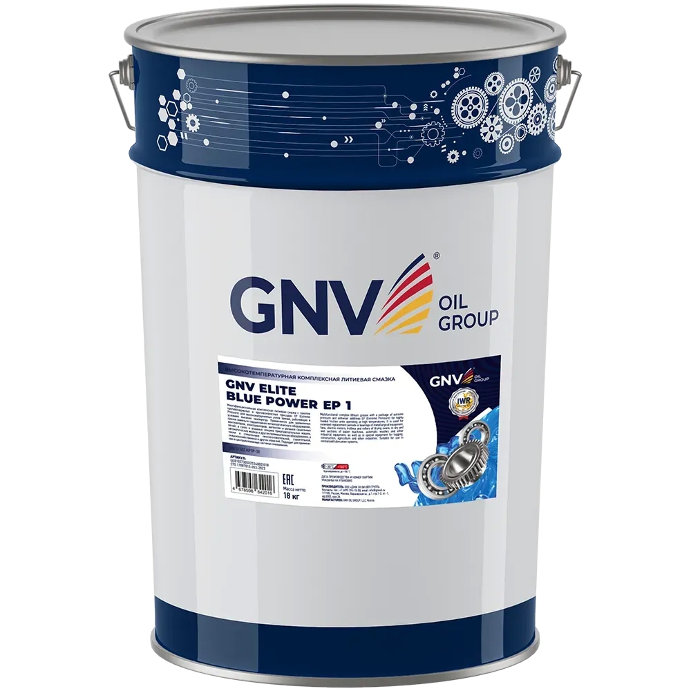GNV Elite Blue Power EP 1 (18 кг) Пластичная смазка - Автомобильные жидкости. Розница и оптом, масла и антифризы - KarPar Артикул: GEB1027305020340001018. PATRIOT.