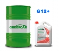 Антифриз GREENCARCOOLANT G12+ (60/40) [220,0 кг] (Красный)