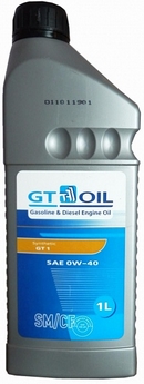 Объем 1л. GT-OIL GT1 SAE 0W-40 - 8809059407158