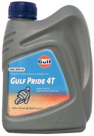 Объем 1л. GULF Pride 4T 20W-50 - 130007GU01 - Автомобильные жидкости. Розница и оптом, масла и антифризы - KarPar Артикул: 130007GU01. PATRIOT.