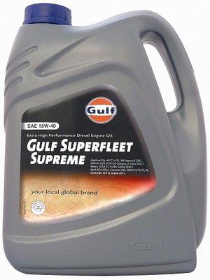 Объем 4л. GULF Superfleet Supreme 15W-40 - 154025GU01 - Автомобильные жидкости. Розница и оптом, масла и антифризы - KarPar Артикул: 154025GU01. PATRIOT.