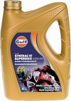Объем 4л. GULF Syntrac 4T Superbike 10W-50 - 120107601659 - Автомобильные жидкости. Розница и оптом, масла и антифризы - KarPar Артикул: 120107601659. PATRIOT.