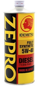 Объем 1л. IDEMITSU Zepro Diesel 5W-40 - 2863-001