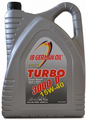 Объем 5л. JB GERMAN OIL Turbo 3000D Truck Speed 15W-40 - 4027311000266 - Автомобильные жидкости. Розница и оптом, масла и антифризы - KarPar Артикул: 4027311000266. PATRIOT.