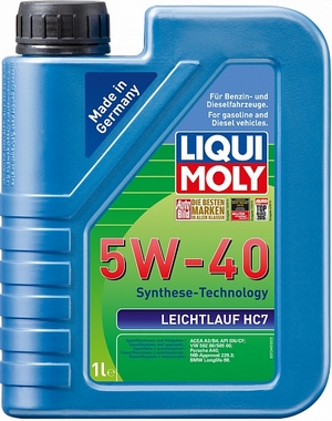 Объем 1л. LIQUI MOLY Leichtlauf HC 7 SAE 5W-40 - 1346 - Автомобильные жидкости. Розница и оптом, масла и антифризы - KarPar Артикул: 1346. PATRIOT.