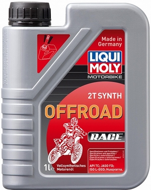 Объем 1л. LIQUI MOLY Motorbike 2T Synth Offroad Race - 3063 - Автомобильные жидкости. Розница и оптом, масла и антифризы - KarPar Артикул: 3063. PATRIOT.