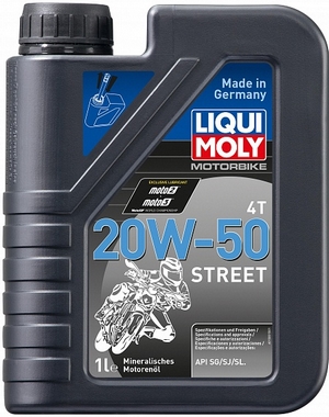Объем 1л. LIQUI MOLY Motorbike 4T Street 20W-50 - 7632 - Автомобильные жидкости. Розница и оптом, масла и антифризы - KarPar Артикул: 7632. PATRIOT.