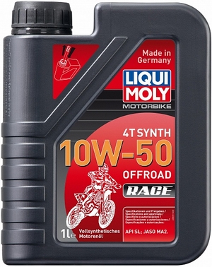 Объем 1л. LIQUI MOLY Motorbike 4T Synth Offroad Race 10W-50 - 3051 - Автомобильные жидкости. Розница и оптом, масла и антифризы - KarPar Артикул: 3051. PATRIOT.
