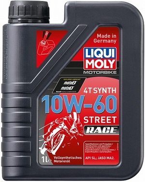 Объем 1л. LIQUI MOLY Motorbike 4T Synth Street Race 10W-60 - 1525 - Автомобильные жидкости. Розница и оптом, масла и антифризы - KarPar Артикул: 1525. PATRIOT.