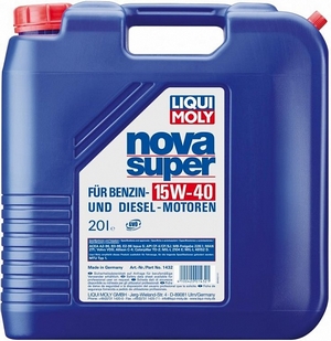 Объем 20л. LIQUI MOLY Nova Super 15W-40 - 1432 - Автомобильные жидкости. Розница и оптом, масла и антифризы - KarPar Артикул: 1432. PATRIOT.