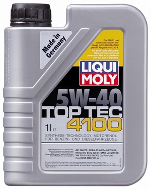 Объем 1л. LIQUI MOLY Top Tec 4100 5W-40 - 7500 - Автомобильные жидкости, масла и антифризы - KarPar Артикул: 7500. PATRIOT.