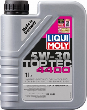 Объем 1л. LIQUI MOLY Top Tec 4400 5W-30 - 2319 - Автомобильные жидкости, масла и антифризы - KarPar Артикул: 2319. PATRIOT.