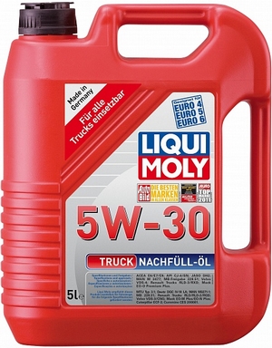 Объем 5л. LIQUI MOLY Truck-Nachfull-Oil 5W-30 - 4615 - Автомобильные жидкости. Розница и оптом, масла и антифризы - KarPar Артикул: 4615. PATRIOT.