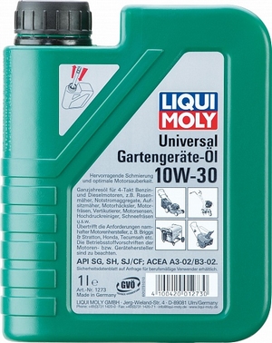 Объем 1л. LIQUI MOLY Universal 4-Takt Gartengerate-Oil 10W-30 - 8037 - Автомобильные жидкости. Розница и оптом, масла и антифризы - KarPar Артикул: 8037. PATRIOT.