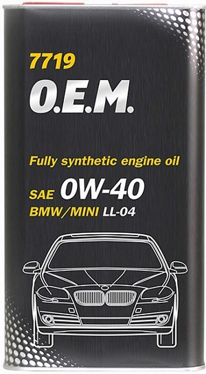 Объем 4л. MANNOL 7719 O.E.M. for BMW Mini  0W-40 - 4065 - Автомобильные жидкости. Розница и оптом, масла и антифризы - KarPar Артикул: 4065. PATRIOT.