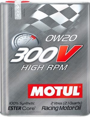 Объем 2л. MOTUL 300V High RPM 0W-20 - 104239 - Автомобильные жидкости. Розница и оптом, масла и антифризы - KarPar Артикул: 104239. PATRIOT.