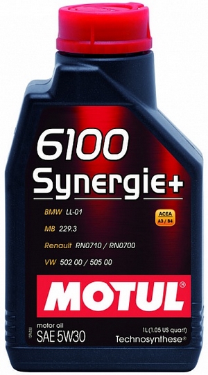 Объем 1л. MOTUL 6100 Synergie+ 5W-30 - 106521 - Автомобильные жидкости, масла и антифризы - KarPar Артикул: 106521. PATRIOT.