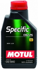 Объем 1л. MOTUL Specific CNG/LPG 5W-40 - 101717
