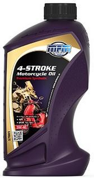 Объем 1л. MPM Oil 4-Stroke Motorcycle Oil Premium 5W-40 - 57001 - Автомобильные жидкости. Розница и оптом, масла и антифризы - KarPar Артикул: 57001. PATRIOT.