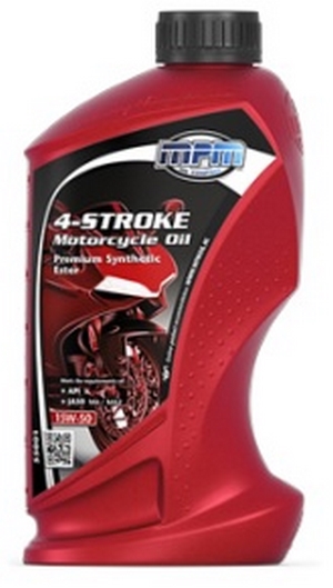 Объем 1л. MPM Oil 4-Stroke Motorcycle Oil Premium Esther 15W-50 - 55001 - Автомобильные жидкости. Розница и оптом, масла и антифризы - KarPar Артикул: 55001. PATRIOT.