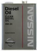 Объем 4л. NISSAN Clean Diesel DL-1 5W-30 - KLB30-05304