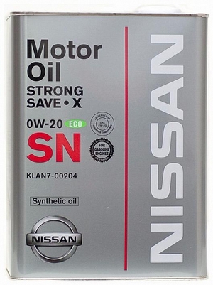 Объем 4л. NISSAN Strong Save X SN 0W-20 - KLAN7-00204 - Автомобильные жидкости. Розница и оптом, масла и антифризы - KarPar Артикул: KLAN7-00204. PATRIOT.