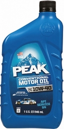 Объем 0,946л. PEAK Conventional Motor Oil 10W-40 - 7020010