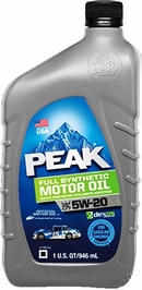 Объем 0,946л. PEAK Full Synthetic Motor Oil 5W-20 - 7020019