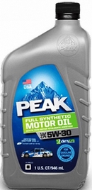 Объем 0,946л. PEAK Full Synthetic Motor Oil 5W-30 - 7020022