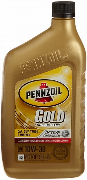 Объем 0,946л. PENNZOIL Gold  10W-30 - 550022695 - Автомобильные жидкости. Розница и оптом, масла и антифризы - KarPar Артикул: 550022695. PATRIOT.