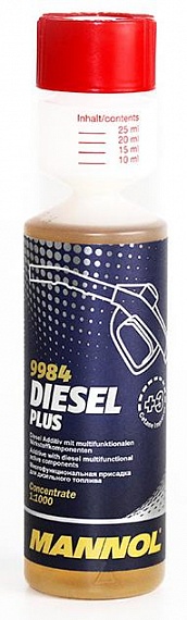Присадка комплексная для дизельного топлива MANNOL 9984 Diesel Plus - 2130 Объем 0,2л. - Автомобильные жидкости, масла и антифризы - KarPar Артикул: 2130. PATRIOT.