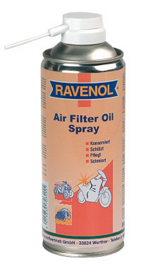 Объем 0,4л. Пропит.масло-спрей для поролон.фильтров RAVENOL Air Filter Oil-Spray - 1360301-400-05-000 - Автомобильные жидкости. Розница и оптом, масла и антифризы - KarPar Артикул: 1360301-400-05-000. PATRIOT.