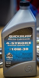 Объем 1л. QUICKSILVER 4-Stroke Marine Engine Oil 10W-30 - 92-8M0086220