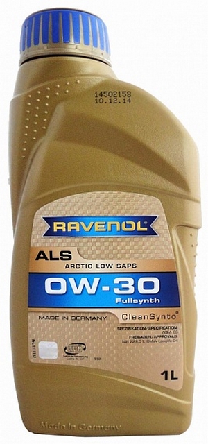 Объем 1л. RAVENOL Arctic Low SAPS ALS 0W-30 - 1111137-001-01-999 - Автомобильные жидкости. Розница и оптом, масла и антифризы - KarPar Артикул: 1111137-001-01-999. PATRIOT.