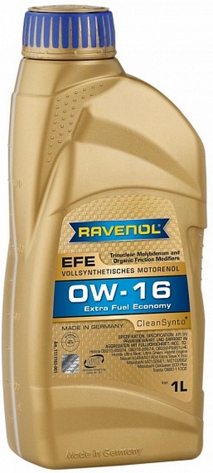 Объем 1л. RAVENOL EFE Extra Fuel Economy 0W-16 - 1111103-001-01-999 - Автомобильные жидкости. Розница и оптом, масла и антифризы - KarPar Артикул: 1111103-001-01-999. PATRIOT.