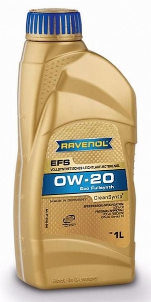 Объем 1л. RAVENOL EFS EcoFullSynth 0W-20 - 1111105-001-01-998 - Автомобильные жидкости. Розница и оптом, масла и антифризы - KarPar Артикул: 1111105-001-01-998. PATRIOT.