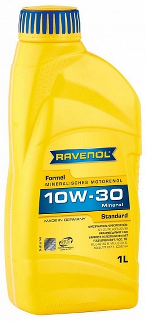 Объем 1л. RAVENOL Formel Standard 10W-30 - 1113110-001-01-999 - Автомобильные жидкости, масла и антифризы - KarPar Артикул: 1113110-001-01-999. PATRIOT.