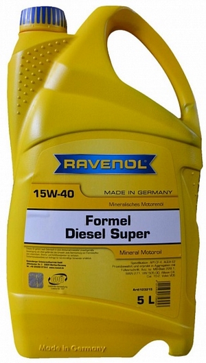 Объем 5л. RAVENOL Formel Super Diesel 15W-40 - 1123215-005-01-999 - Автомобильные жидкости, масла и антифризы - KarPar Артикул: 1123215-005-01-999. PATRIOT.