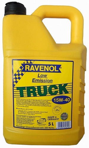 Объем 5л. RAVENOL Low Emission Truck 15W-40 - 1123100-005-01-100 - Автомобильные жидкости. Розница и оптом, масла и антифризы - KarPar Артикул: 1123100-005-01-100. PATRIOT.