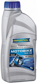 Объем 1л. RAVENOL Motobike 4-T Ester 10W-30 - 1172111-001-01-999