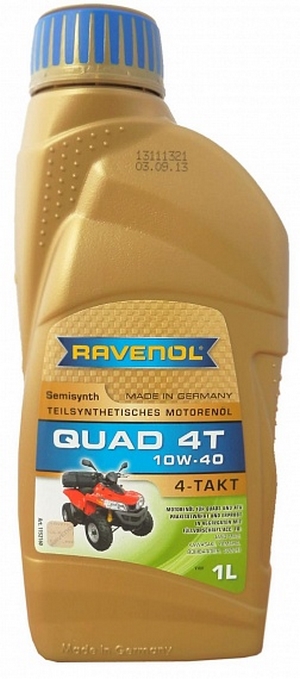 Объем 1л. RAVENOL Quad 4T 10W-40 - 1152160-001-01-999 - Автомобильные жидкости. Розница и оптом, масла и антифризы - KarPar Артикул: 1152160-001-01-999. PATRIOT.