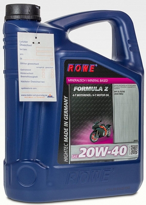 Объем 5л. ROWE HIGHTEC Formula GT Z 20W-40 - 20053-0050-03 - Автомобильные жидкости. Розница и оптом, масла и антифризы - KarPar Артикул: 20053-0050-03. PATRIOT.